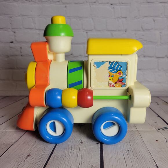 Child Guidance Busy Choo-Choo Train Vintage 1982 Toddler Push Toy Sensory - Picture 3 of 7